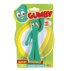 Gumby Toy Bendable Plastic Green 1 pc Green