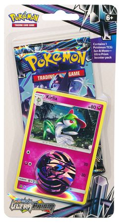 Pokémon- Ultra Prism Booster Pack, Coin & Kirlia Promo Card