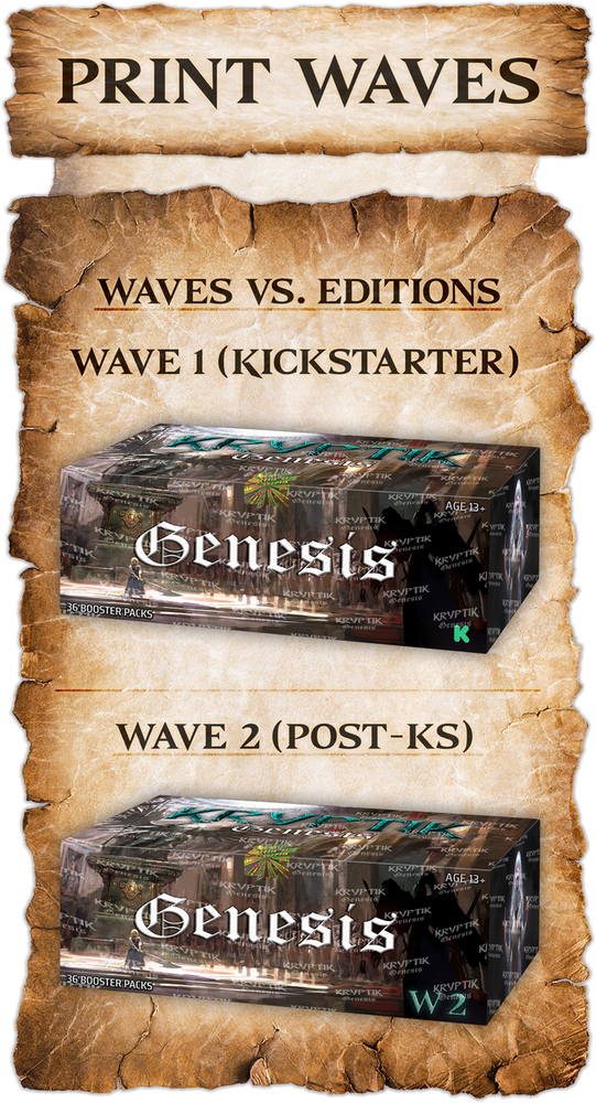 Kryptik- Genesis Booster box ( Kickstarter version WAVE 1 )