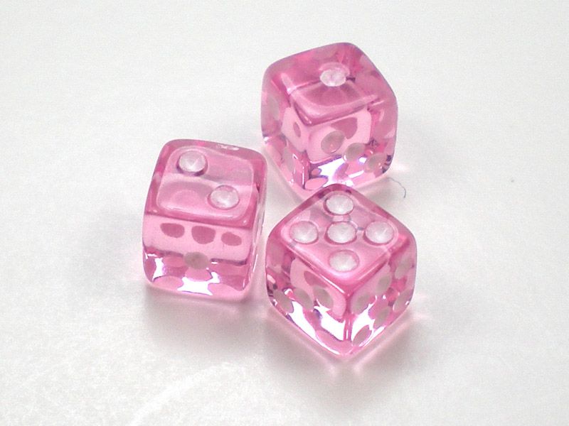 Dice- Translucent 10 pack D6 16mm