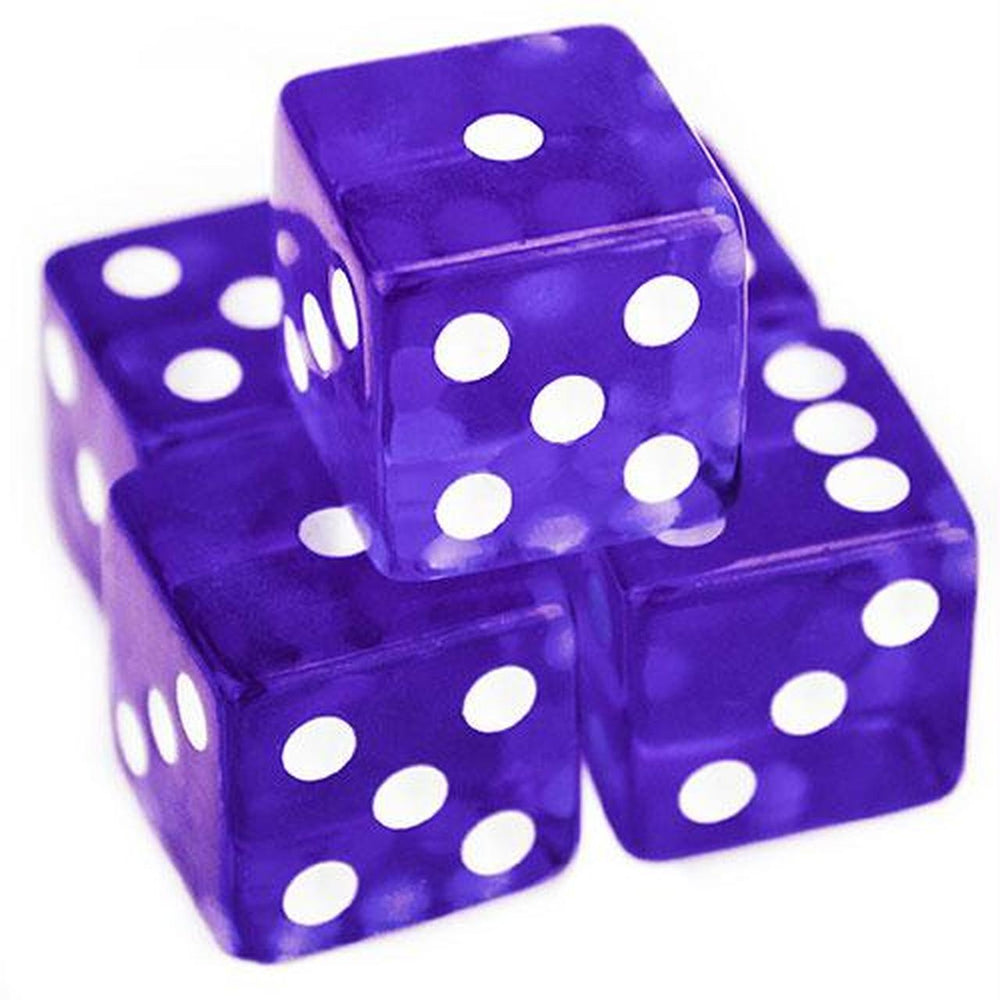 Dice- Translucent 10 pack D6 16mm