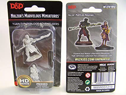 Nolzur's Marvelous Miniatures- Yuan-Ti Pureblood Adventurers